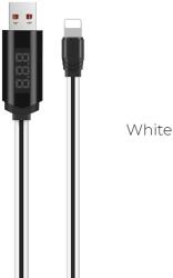 hoco. U29 LED kijelzős & időzítővel lightning kábel (LED kijelző, időzítő), fehér