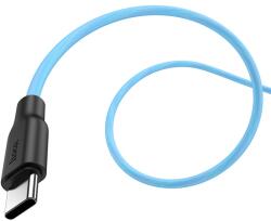 hoco. X21 Plus type-C kábel, 3A, 1M, fluoreszkáló, kék