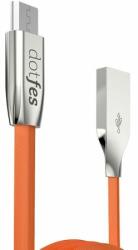 Dotfes A04M cink ötvözet microUSB kábel, narancs