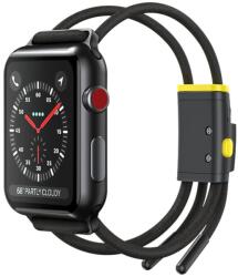 Baseus Apple Watch 6 44mm Baseus sportszíj, szürke - sárga - LBAPWA4-BGY