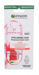 Garnier Skin Naturals Hyaluronic Acid Ampoule mască de față 1 buc pentru femei Masca de fata