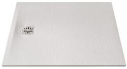 MARMY Dolomite öntött márvány zuhanytálca 70x90 cm, prada white 80 7635 70 90 50 (80 7635 70 90 50)