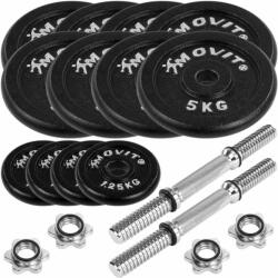MOVIT Egykezes súlyzó szett 2 x 25 kg öntöttvas (20040813) - kokiskashop