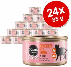 Cosma 24x85g Cosma Asia aszpikbannedves macskatáp - Tonhal & rákhús