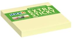 STICK N Stick`N ExtraSticky Recycled 76x76 mm 90 lap újrahasznosított pasztell sárga jegyzettömb (21600) - tintasziget