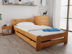  Pat Laura 80x200, arin Saltele: Cu saltele Deluxe 10 cm, Somiera pat: Cu lamele drepte