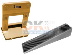 SKT SKT2015 ÉKES lapszintező, 400db ÉK + 1500db TALP, 1mm fuga, 12-20mm laphoz (skt201511cs20) (skt201511cs20)