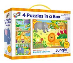 Galt Puzzle Galt 4 într-o cutie - Jungle (ADCGA1005071)