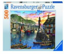 Ravensburger Puzzle Port La Rasarit, 500 Piese (rvspa15045) - ookee