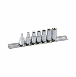 PROJAHN Set de chei tubulare 1/4" PROJAHN E-TX E4-E11, suport sina 7 buc/set (PRO.4203)