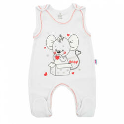 NEW BABY Baba rugdalózó New Baby Mouse fehér - pindurka