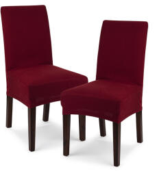 4Home Husă multielastică 4Home Comfort pentru scaun, bordo, 40 - 50 cm, set 2 buc. , roșu