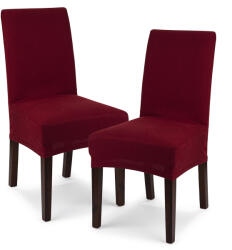4Home Husă multielastică 4Home Comfort pentru scaun, bordo, 40 - 50 cm, set 2 buc