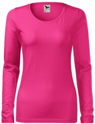 MALFINI Tricou pentru femei cu mânecă lungă Slim - Violet | 2XL (1394017)
