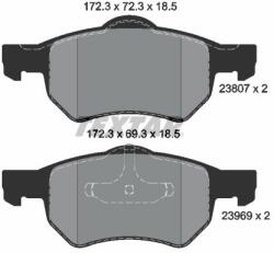 TEXTAR set placute frana, frana disc TEXTAR Q+ 2380701 (2380701)
