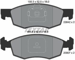 TEXTAR set placute frana, frana disc TEXTAR Q+ 2384201 (2384201)