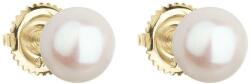 Pavona Cercei din aur cu șurub și perle de râu albe 921004.1