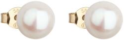 Pavona Cercei din aur cu șurub și perlă albă de râu 921042.1