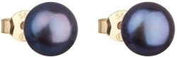 Pavona Cercei din aur cu șurub și perlă albastră de râu 921042.3