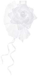 PartyDeco Floare decorativă Trandafir - alb