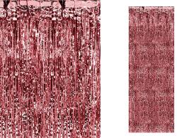 PartyDeco Perdea pentru petrecere roşie 90 x 250 cm