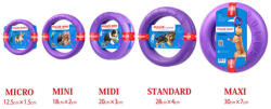 PULLER Maxi fitnessz/ügyességfejlesztő karikák kutyáknak (1 db karika / szett; Átmérő: 29 cm; Vastagság: 7 cm)