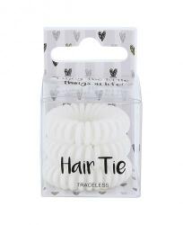 2K Hair Tie elastice de păr 3 buc pentru femei White