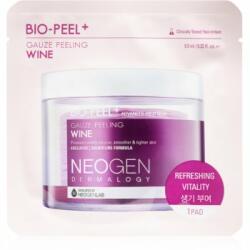 Neogen Bio-Peel+ Gauze Peeling Wine arctisztító peeling párnácskát a bőr kisimításáért és a pórusok minimalizásáért 8 db