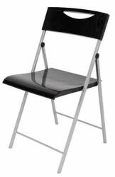 Alba Összecsukható szék, fém és műanyag, ALBA "Smile", fekete (CPSMILE) - pepita