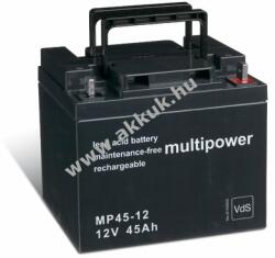 Multipower Ólom akku 12V 45Ah (Multipower) típus MP45-12 - VDS-minősítéssel