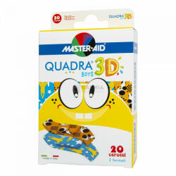 Master-Aid Quadra 3D boys sebtapasz 20 db - kalmia