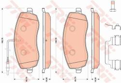 TRW set placute frana, frana disc TRW GDB1820 (GDB1820) - automobilus