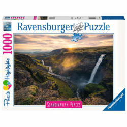 Ravensburger Puzzle Cascada Haifoss Islanda, 1000 Piese (rvspa16738) - carlatoys