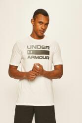 Under Armour edzős póló Team Issue Wordmark fehér, nyomott mintás, 1329582 - fehér S