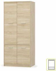  Гардероб Teyo 4D 83x55x195cm Дъб сонома