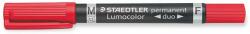 STAEDTLER Alkoholos kétvégű marker F/M 0.6/1.5mm piros (TS3482)