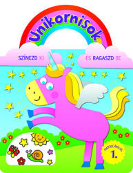  Unikornisok 1. - Színezd ki és ragaszd be matricákkal