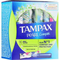 Tampax Tampoane cu aplicator, 16 bucăți - Tampax Compak Pearl Super 16 buc