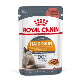 Royal Canin Kiegészítés a száraztáphoz 12x85g Royal Canin Hair & Skin szószban nedvestáp