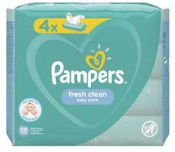 Pampers Șervețele umede pentru bebeluși Baby Fresh Clean, 4x52 buc - Pampers Natural Clean Wipes 4 x 52 buc