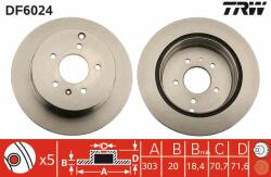 TRW Disc frana TRW DF6024 (DF6024) - automobilus