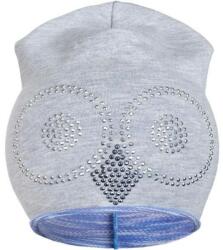 NEW BABY Tavaszi sapka New Baby bagoly szürke - lila - babyboxstore