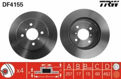 TRW Disc frana TRW DF4155 (DF4155)