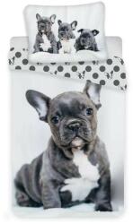 Otthonkomfort Francia bulldog 2 részes pamut-vászon gyerek ágyneműhuzat