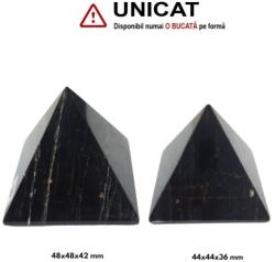  Piramida Turmalina cu Hematit Minerala Naturala - 44-48 x 44-48 x 36-42 mm - (XXL) - 1 Buc