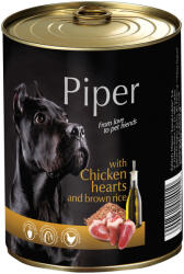 Hrana umeda Piper Adult, Inimi de pui si Orez brun, 400 g