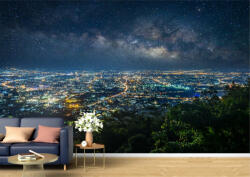 Persona Tapet Premium Canvas - Orasul luminat vazut de pe varful muntelui - tapet-canvas - 170,00 RON