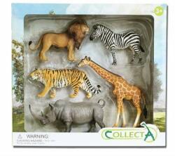 CollectA Set de 5 figurine pictate manual Animale din Savana Africana (COL84108WB) - ookee Figurina