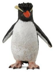 CollectA Figurina Pinguin Rockhopper Collecta, 4 x 5 cm, marimea S, plastic cauciucat, 3 ani+, Negru/Alb (COL88588S)