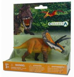 CollectA Figurina dinozaur Torosaurus pe platforma Collecta, plastic cauciucat, 3 ani+ (COL89424XSPP) Figurina